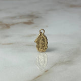Dije Silueta Virgen de Guadalupe 0.65gr / 1.7cm Troquelado Oro Amarillo