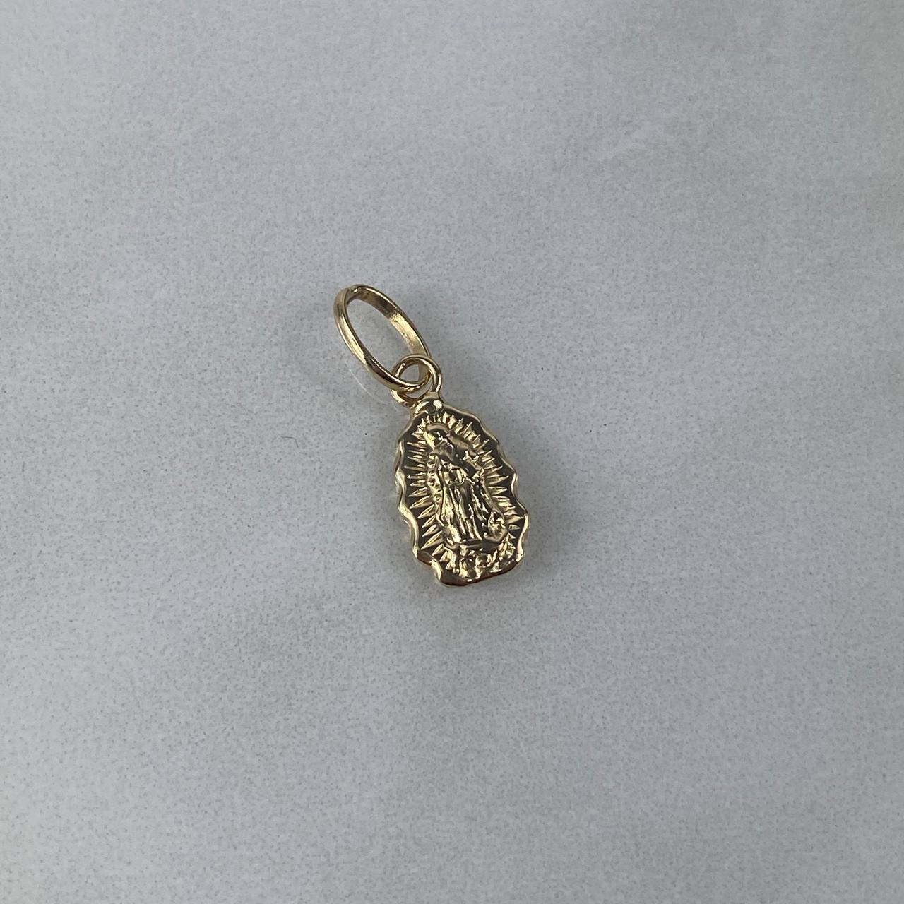 Dije Silueta Virgen de Guadalupe 0.65gr / 1.7cm Troquelado Oro Amarillo