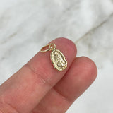 Dije Silueta Virgen de Guadalupe 0.65gr / 1.7cm Troquelado Oro Amarillo
