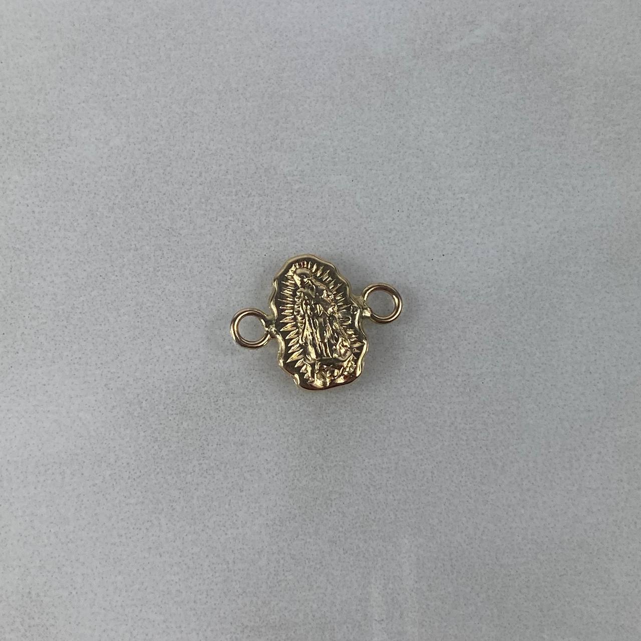 Herraje Virgen Guadalupe 0.6gr / 1.5cm Silueta Oro Amarillo