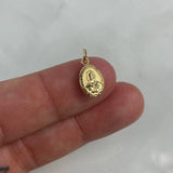 Dije Virgen Rosa Mística 0.45gr / 1.7cm Troquelado Oro Amarillo