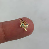 Dije Colibri 0.35gr / 1.1cm Circones Blancos Negros Verdes Oro Amarillo