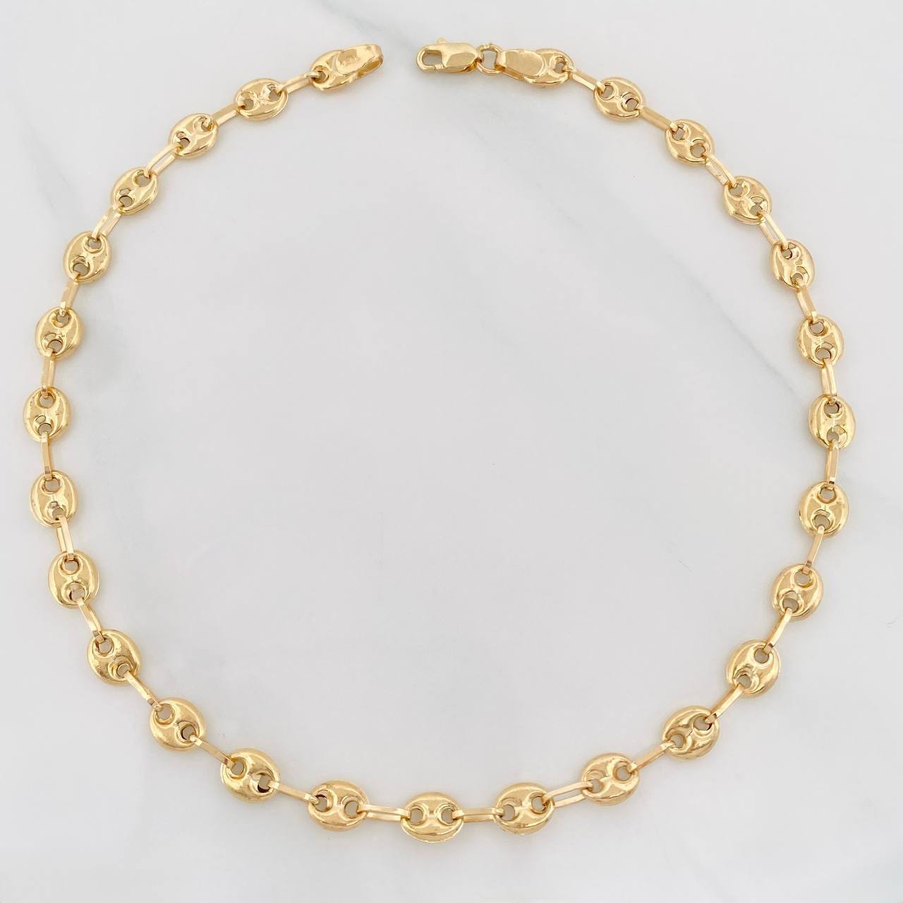 Tobillera GC 3.9g / 27.05cm / 5.28mm Oro Amarillo 18K