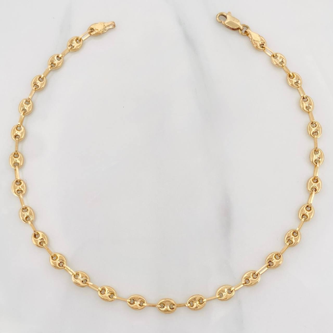 Tobillera GC 3.85g / 27cm / 4.8mm Oro Amarillo 18K