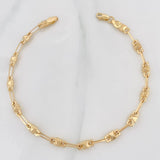 Pulso Rustica Rombo 3.75g / 21cm / 4.31mm Oro Amarillo 18K