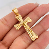 Dije Cruz Cristo 3.35g / 4.05cm Oro Amarillo 18K