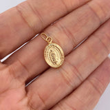 Dije Virgen De Guadalupe 0.8gr / 2.3cm / Oro Amarillo 18K $