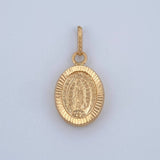 Dije Virgen De Guadalupe 0.8gr / 2.3cm / Oro Amarillo 18K $