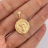 Dije San Benito 1.35gr / 2.5cm / Oro Amarillo 18K $