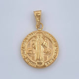 Dije San Benito 1.35gr / 2.5cm / Oro Amarillo 18K $