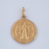 Dije San Benito 1.05gr / 2.3cm / Oro Amarillo 18K $