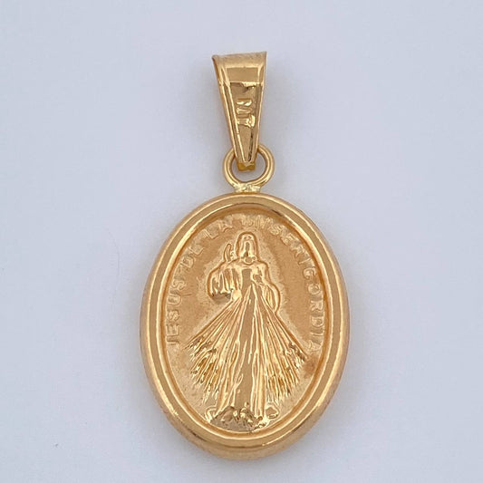 Dije Jesus De La Misericordia 1.6gr / 3cm / Oro Amarillo 18K $