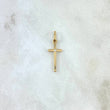 Dije Cruz 0.45gr / 2.2cm / Circon Blanco Oro Amarillo ©