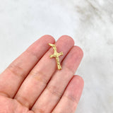 Dije Cruz Cristo 0.6gr / 2.6cm / Rombo Oro Amarillo