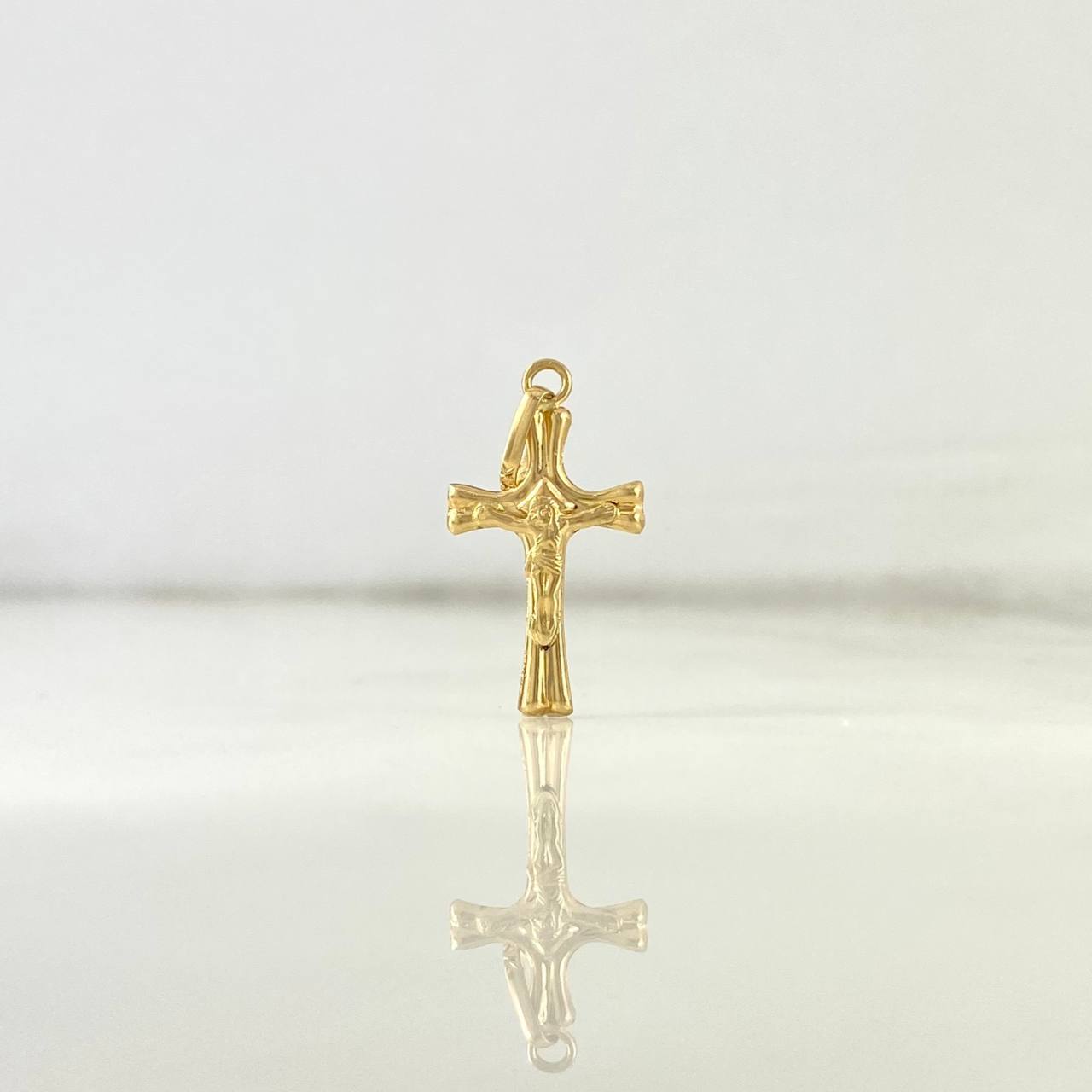 Dije Cruz Cristo 0.6gr / 2.6cm / Rombo Oro Amarillo