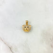 Dije Oso Cabeza 1.85gr / 1.5cm / Circones Blancos Negros Oro Amarillo