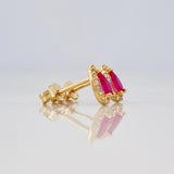 Topos Halo Gota 1.2g / 5.9mm Oro Amarillo 18K