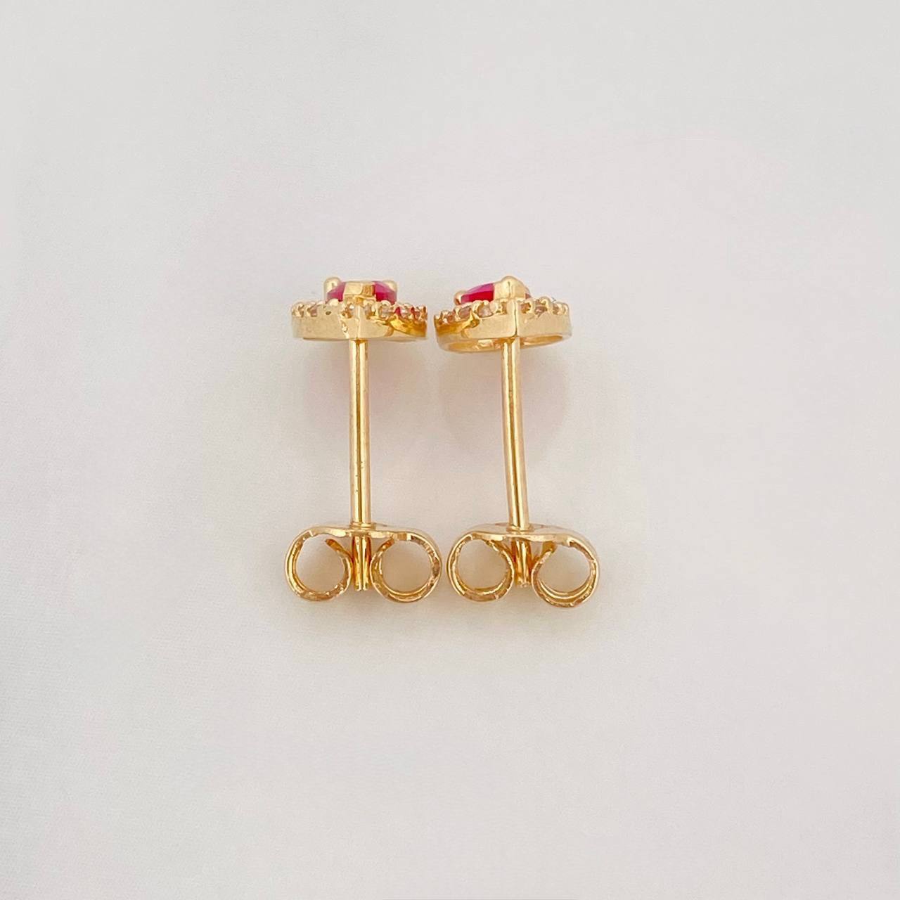 Topos Halo Gota 1.2g / 5.9mm Oro Amarillo 18K