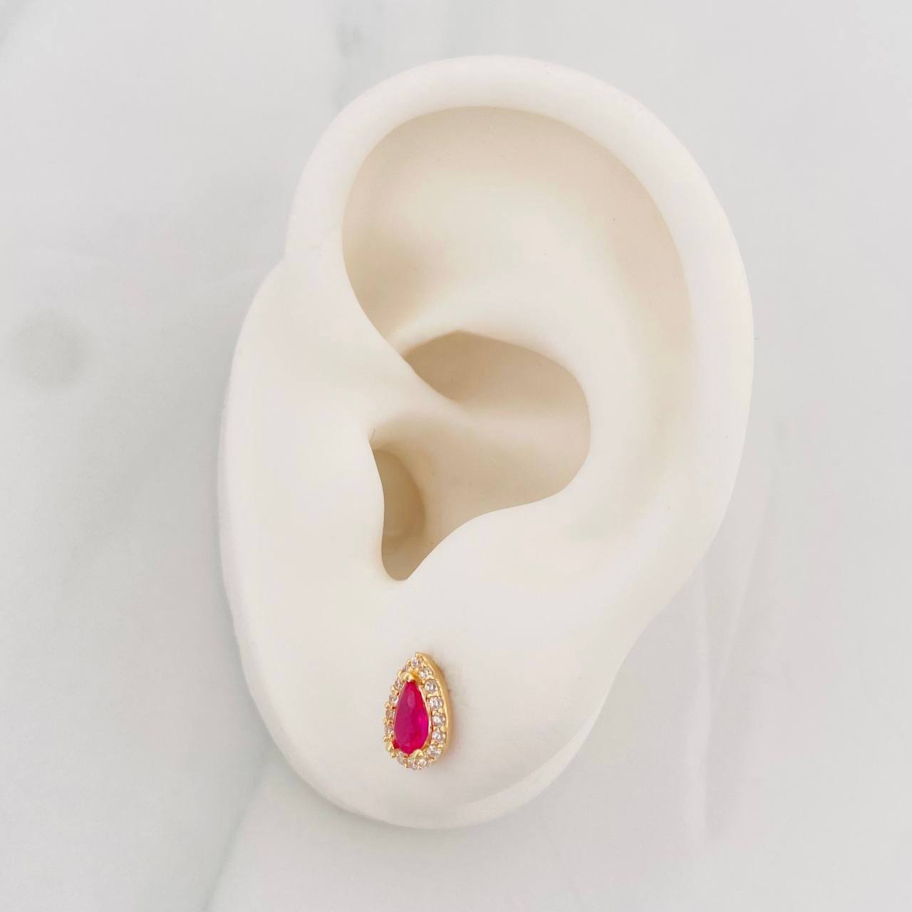Topos Halo Gota 1.2g / 5.9mm Oro Amarillo 18K