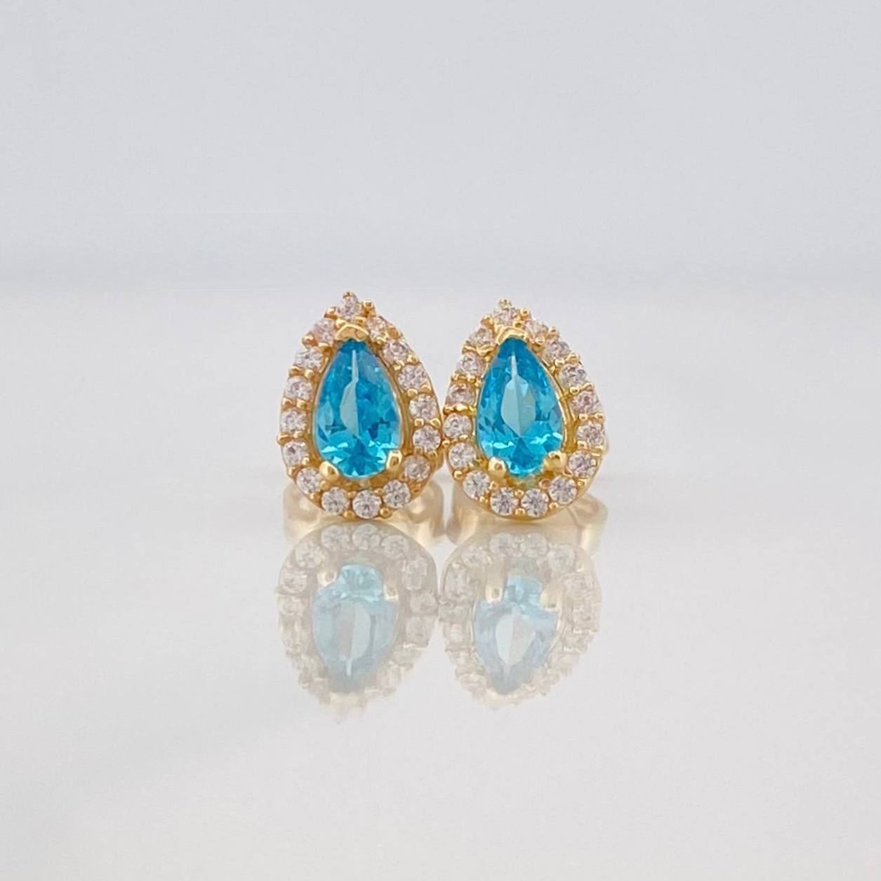 Topos Halo Gota 1.25g / 5.85mm Oro Amarillo 18K