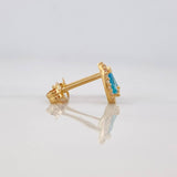 Topos Halo Gota 1.25g / 5.85mm Oro Amarillo 18K