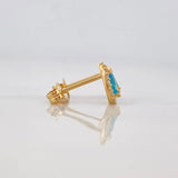 Topos Halo Gota 1.25g / 6mm Oro Amarillo 18K