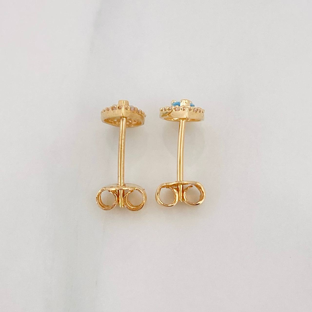 Topos Halo Gota 1.25g / 5.85mm Oro Amarillo 18K