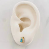 Topos Halo Gota 1.25g / 6mm Oro Amarillo 18K