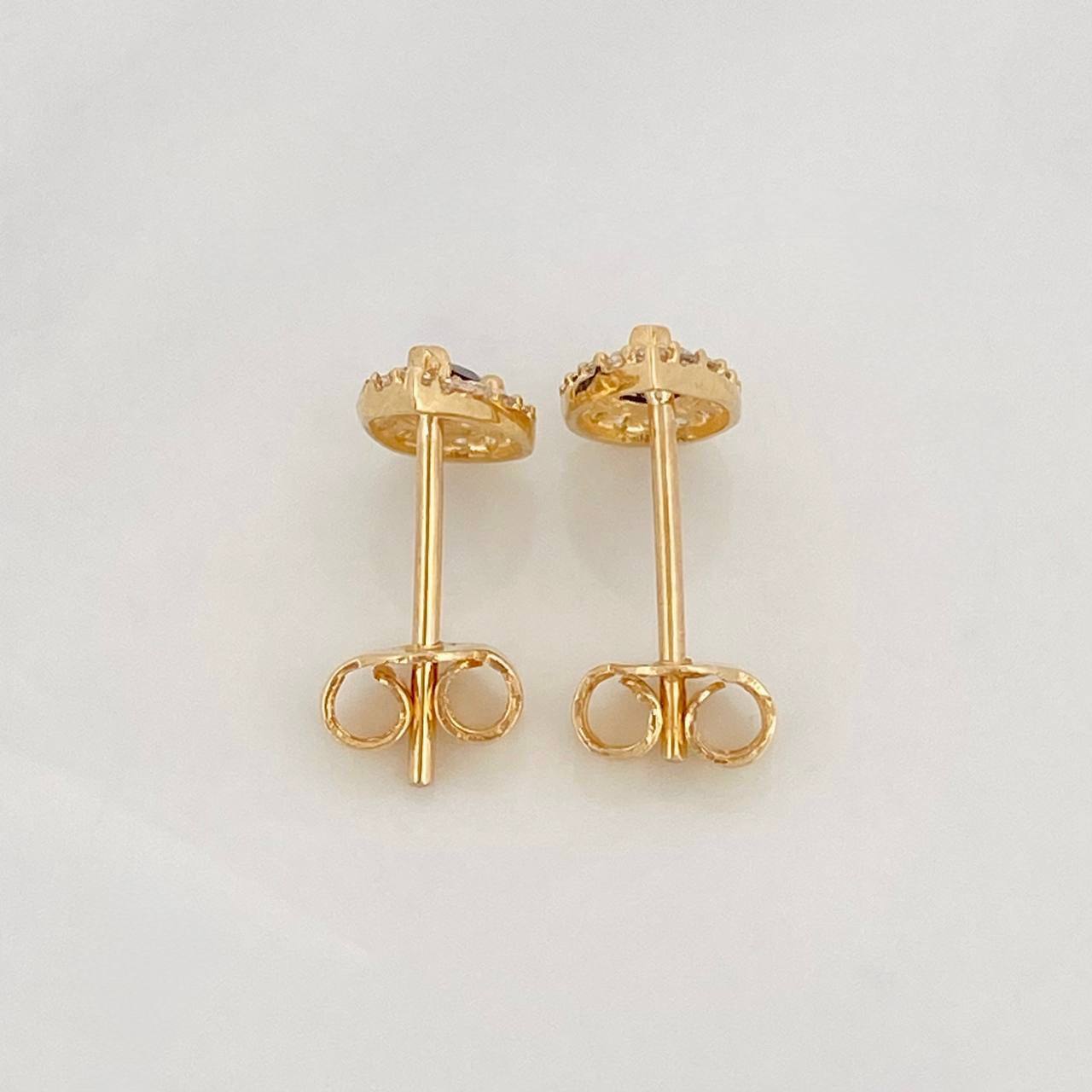 Topos Halo Gota 1.15g / 5.9mm Oro Amarillo 18K