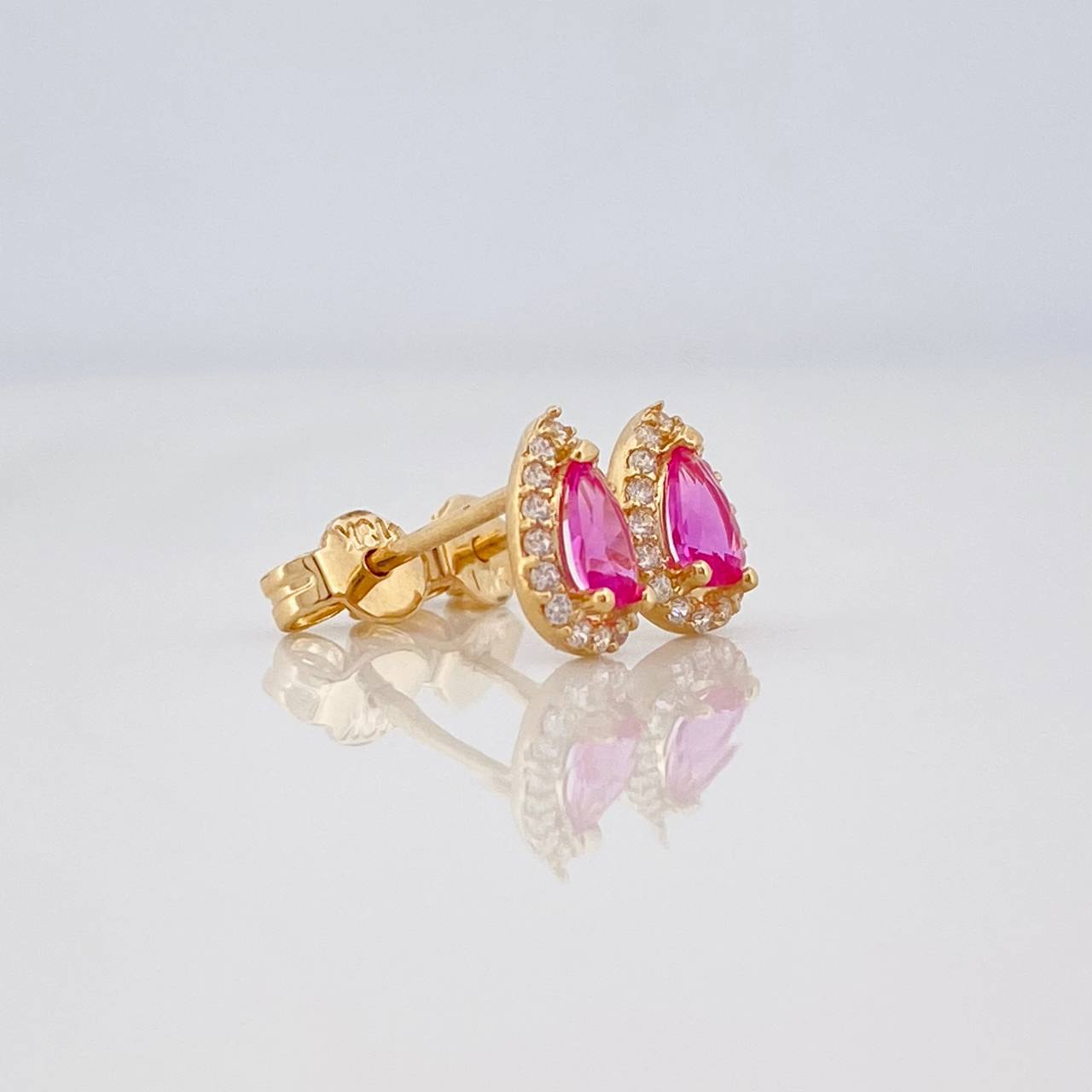Topos Halo Gota 1.2g / 5.9mm Oro Amarillo 18K