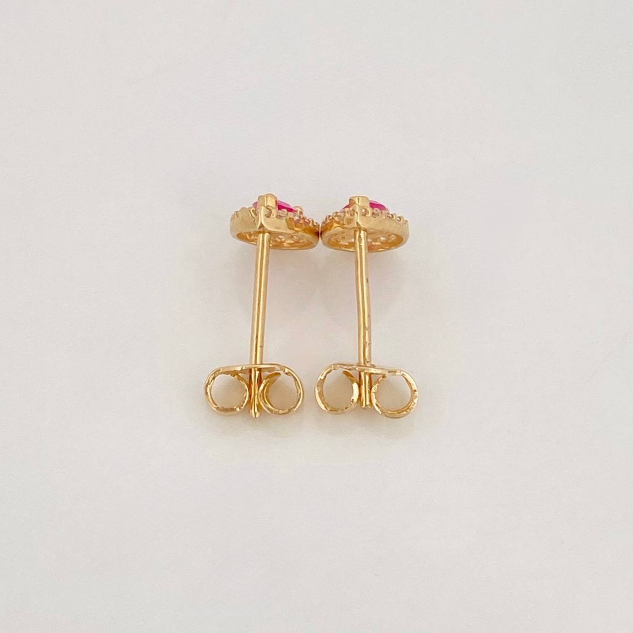 Topos Halo Gota 1.2g / 5.9mm Oro Amarillo 18K