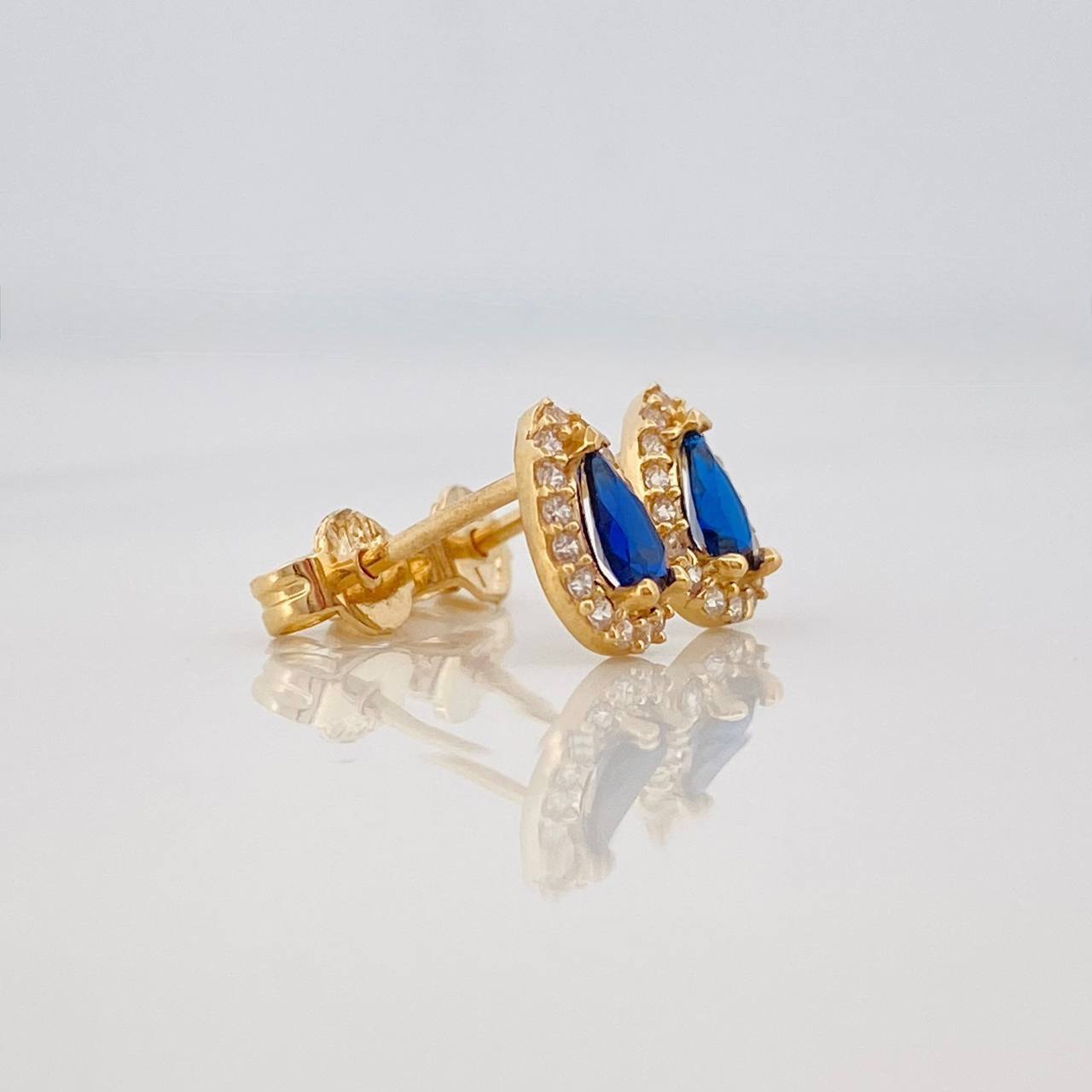 Topos Halo Gota 1.2g / 5.9mm Oro Amarillo 18K