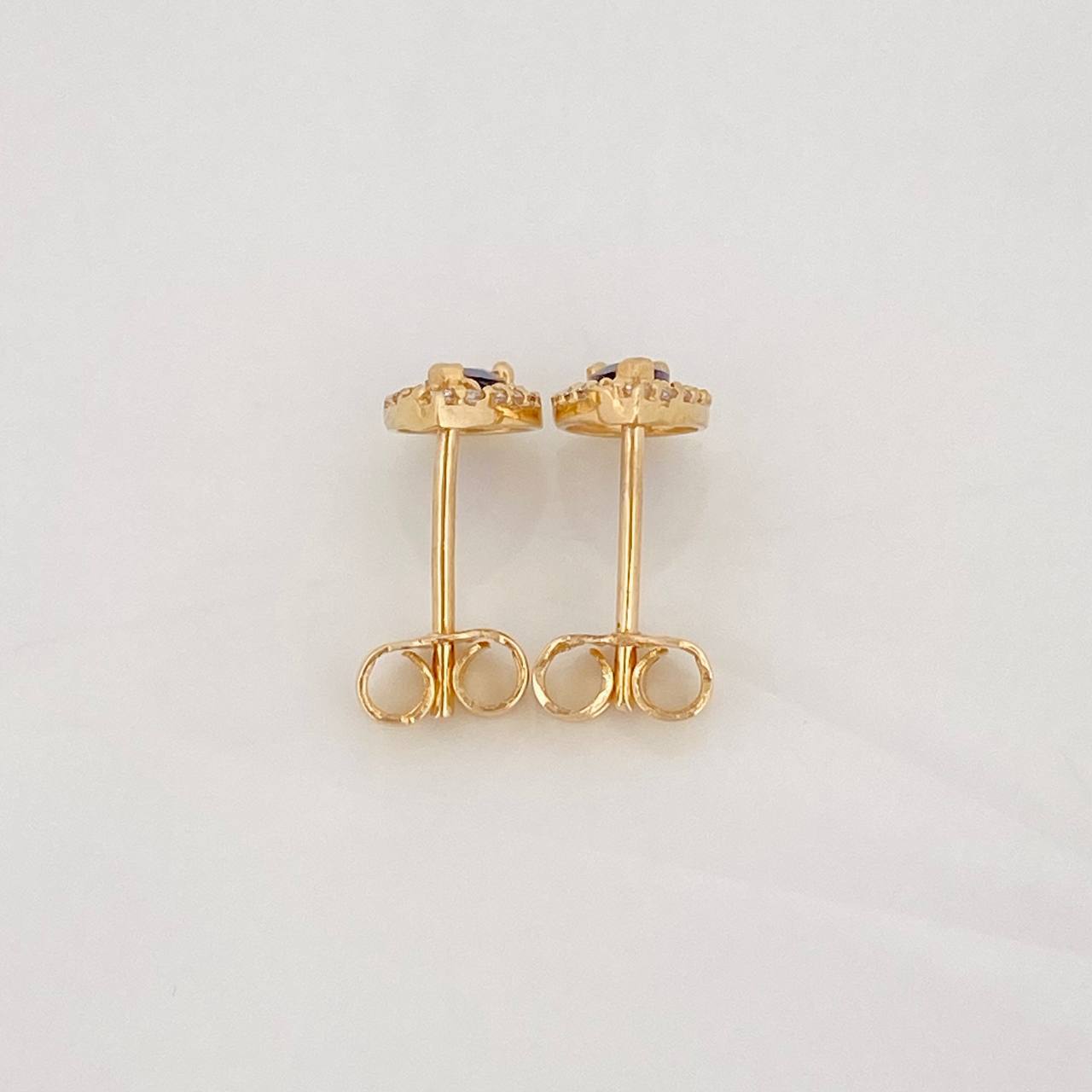Topos Halo Gota 1.2g / 5.9mm Oro Amarillo 18K