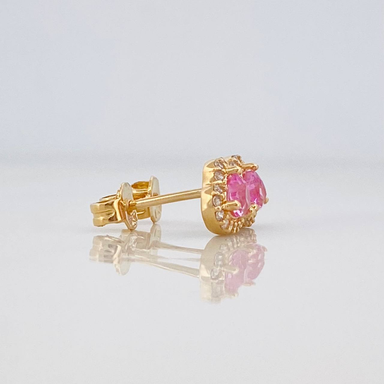 Topos Halo Corazon 1.55g / 6.8mm Oro Amarillo 18K
