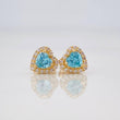 Topos Halo Corazon 1.6g / 6.65mm Oro Amarillo 18K