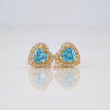 Topos Halo Corazon 1.6g / 6.65mm Oro Amarillo 18K