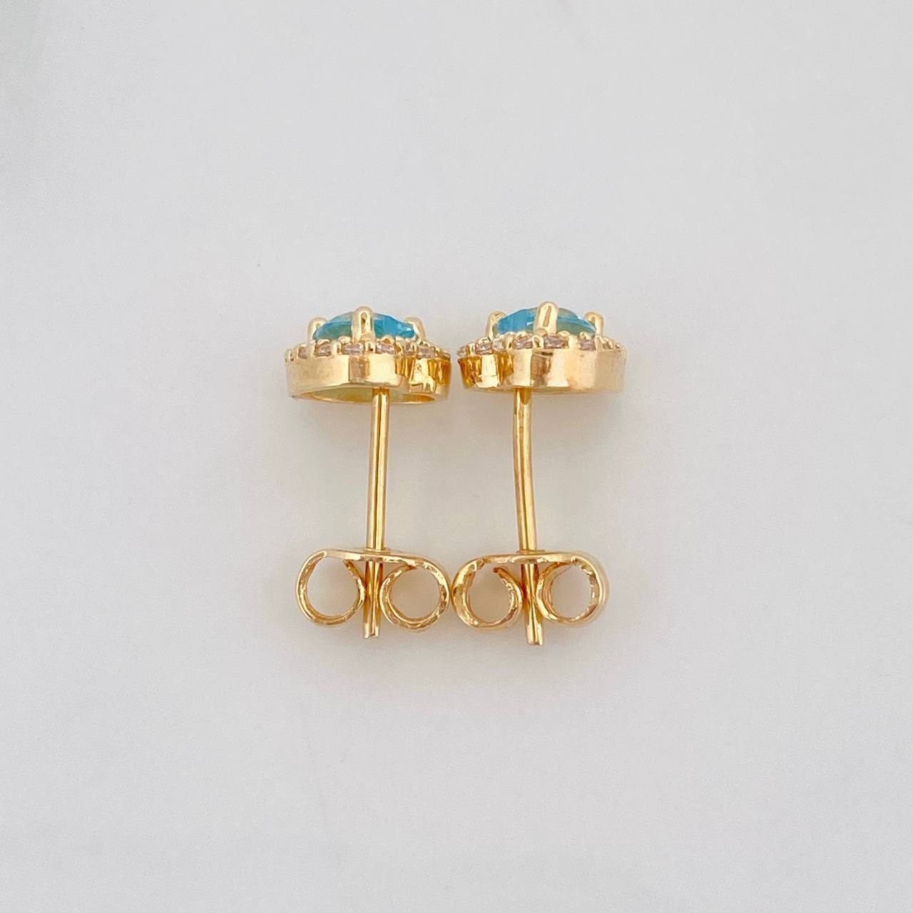 Topos Halo Corazon 1.6g / 6.65mm Oro Amarillo 18K