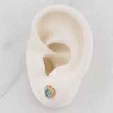Topos Halo Corazon 1.6g / 6.65mm Oro Amarillo 18K