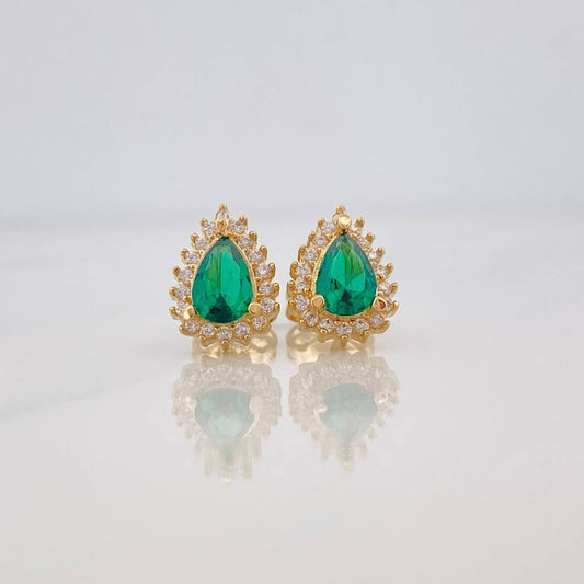 Topos Halo Gota 2.1g / 7.5mm Oro Amarillo 18K
