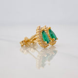 Topos Halo Gota 2.05g / 10mm Oro Amarillo 18K