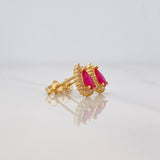 Topos Halo Gota 2.15g / 7.5mm Oro Amarillo 18K