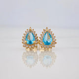 Topos Halo Gota 1.25g / 6mm Oro Amarillo 18K