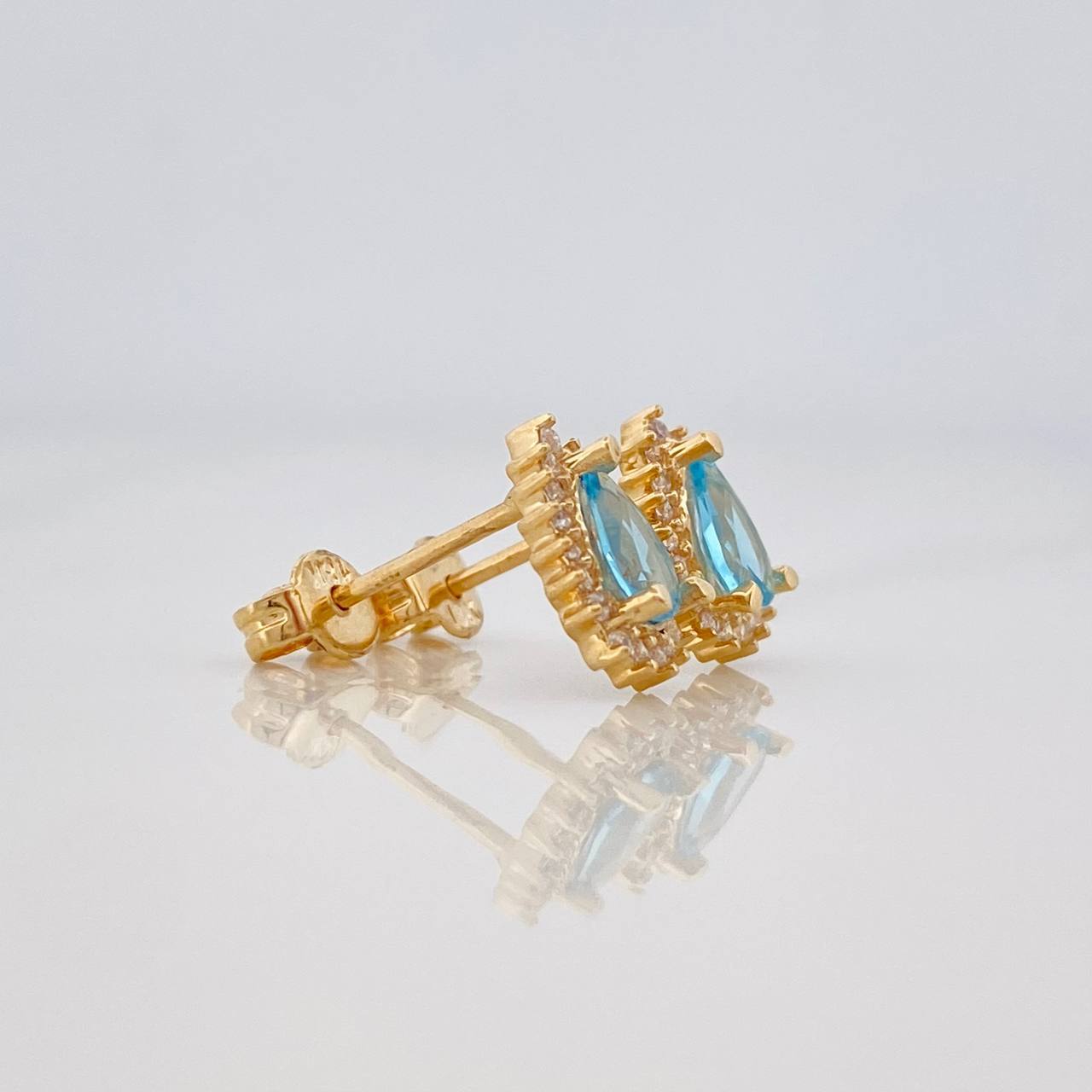 Topos Halo Gota 1.95g / 7.5mm Oro Amarillo 18K