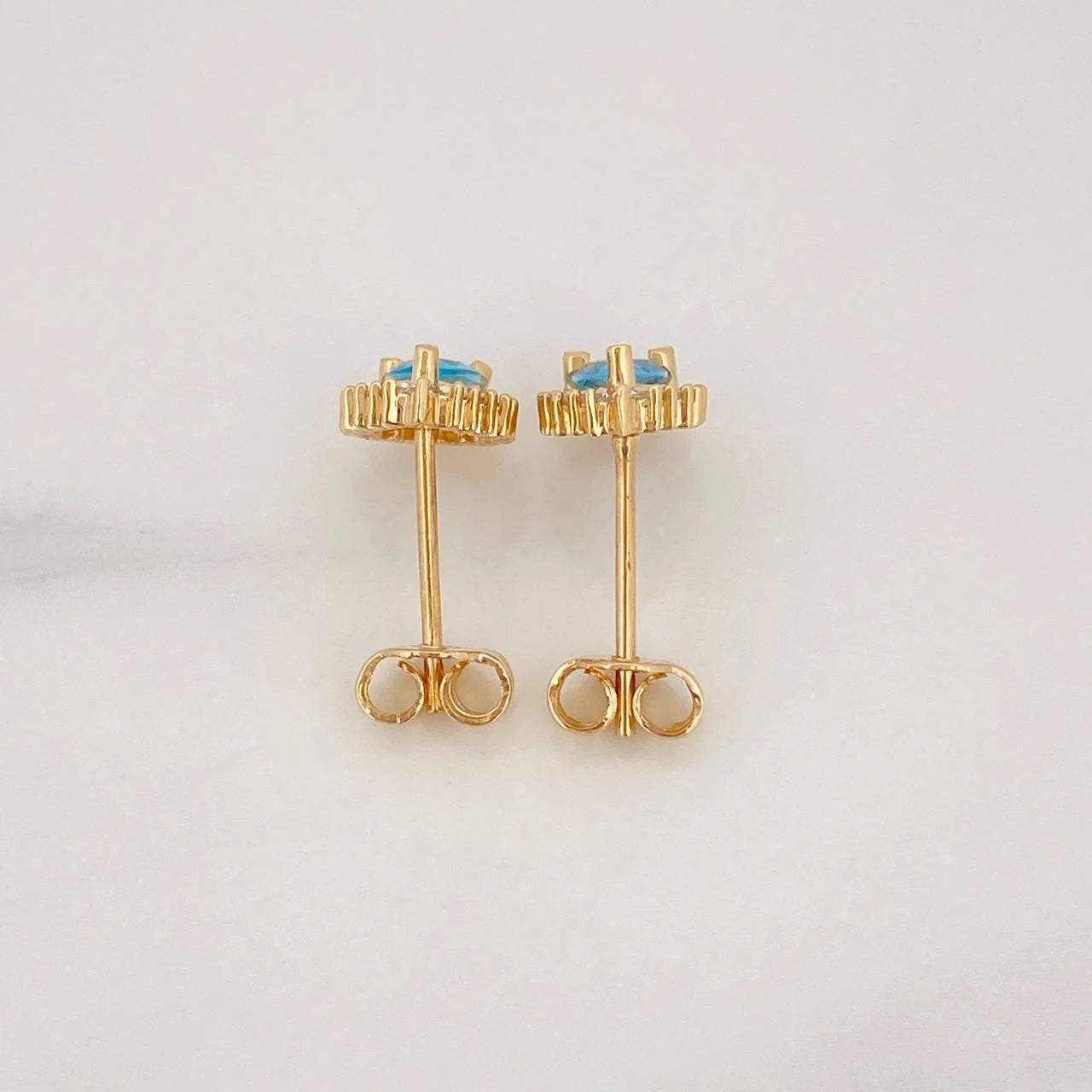 Topos Halo Gota 1.25g / 6mm Oro Amarillo 18K