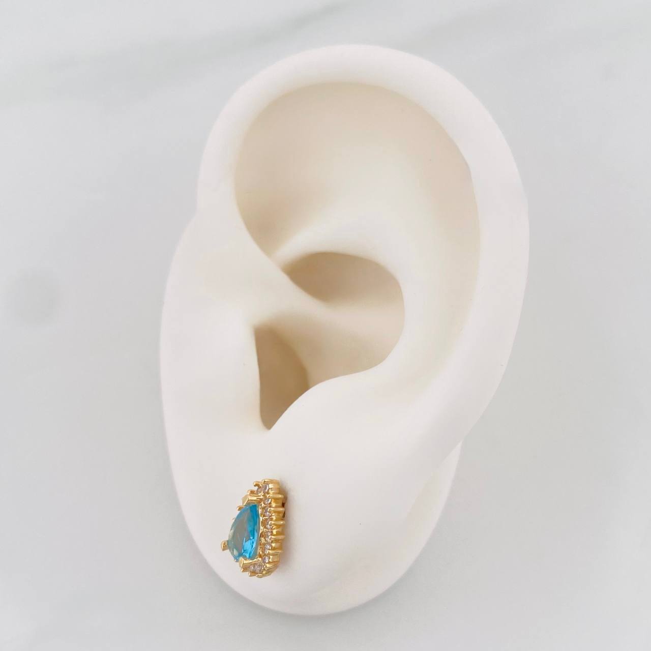 Topos Halo Gota 1.95g / 7.5mm Oro Amarillo 18K