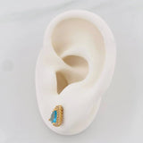 Topos Halo Gota 1.25g / 6mm Oro Amarillo 18K