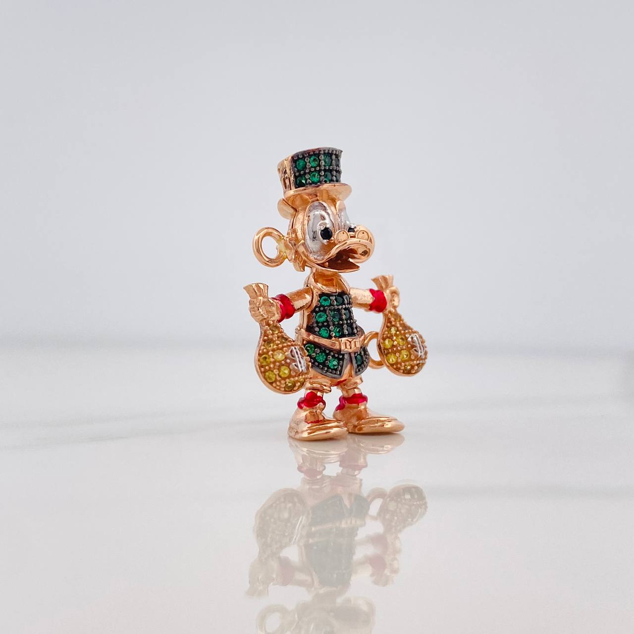 Herraje Pato Bolsas de Dinero 6.05g / 2.7cm Tres Oros 18K
