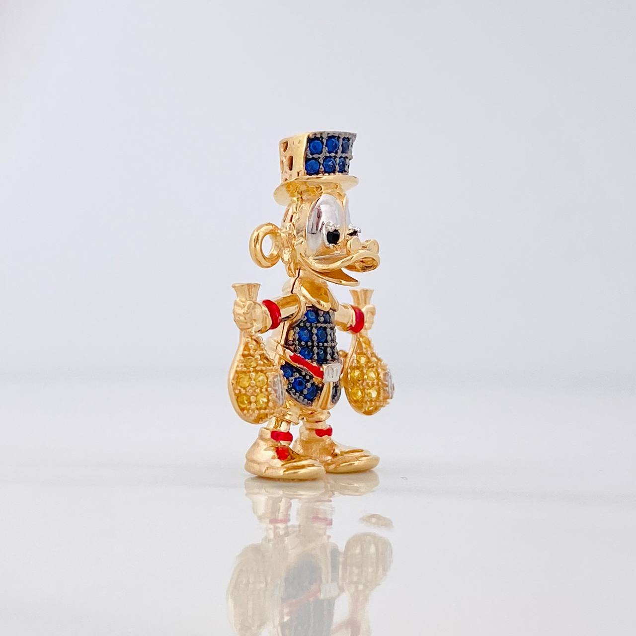 Herraje Pato Bolsas de Dinero 5.85g / 2.7cm Tres Oros 18K