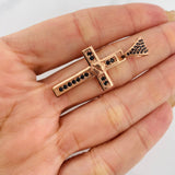 Dije Cruz Tornillo 3.9g / 4cm Oro Rosa 18K
