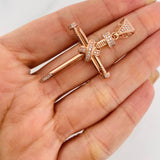 Dije Cruz Clavo 6.35g / 5cm Oro Rosa 18K